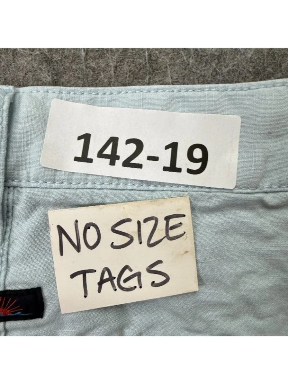 Faherty Tradewinds Linen Shorts Mens 40 Light Blue 10